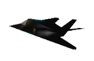 animated stealth fighter in flight