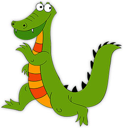 cartoon alligator