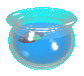 fish bowl with animated fish