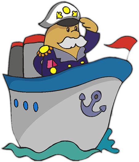 Captain on the high seas