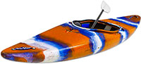 kayak with paddle