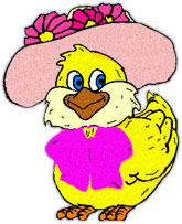 Easter chick in her best