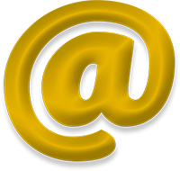 yellow @ for email