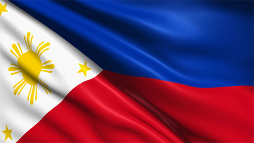 Philippines wavy flag