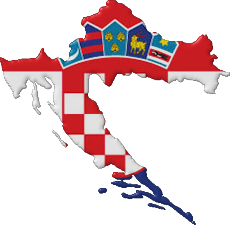 Croation map flag