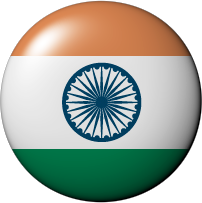 india flag button