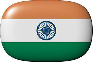 India button rounded corners