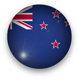 New Zealand Flag button round