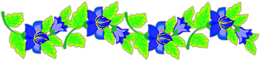 blue flowers horizontal