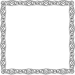 calligraphic frame design