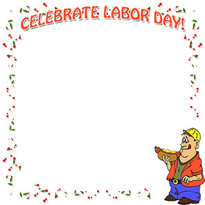 celebrate labor day border