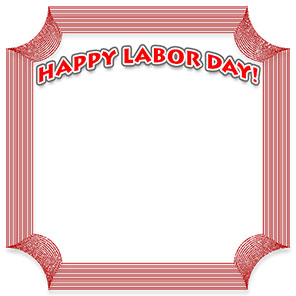 Happy Labor Day frame