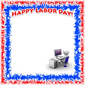 office worker Happy Labor Day