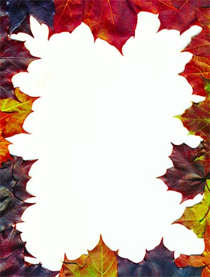 Thanksgiving leaf frame