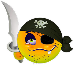 pirate smiley face