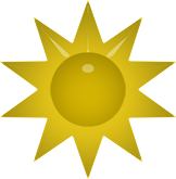 sun yellow star