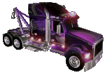 animated tow truck with flashing lights