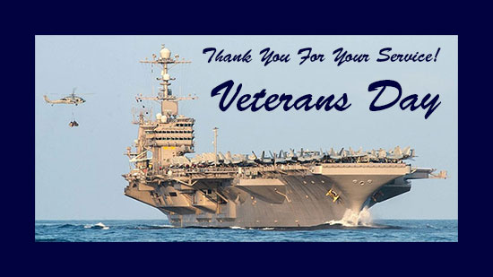 Veterans Day aircraft carrier