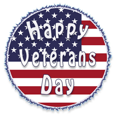 Happy Veterans Day round image